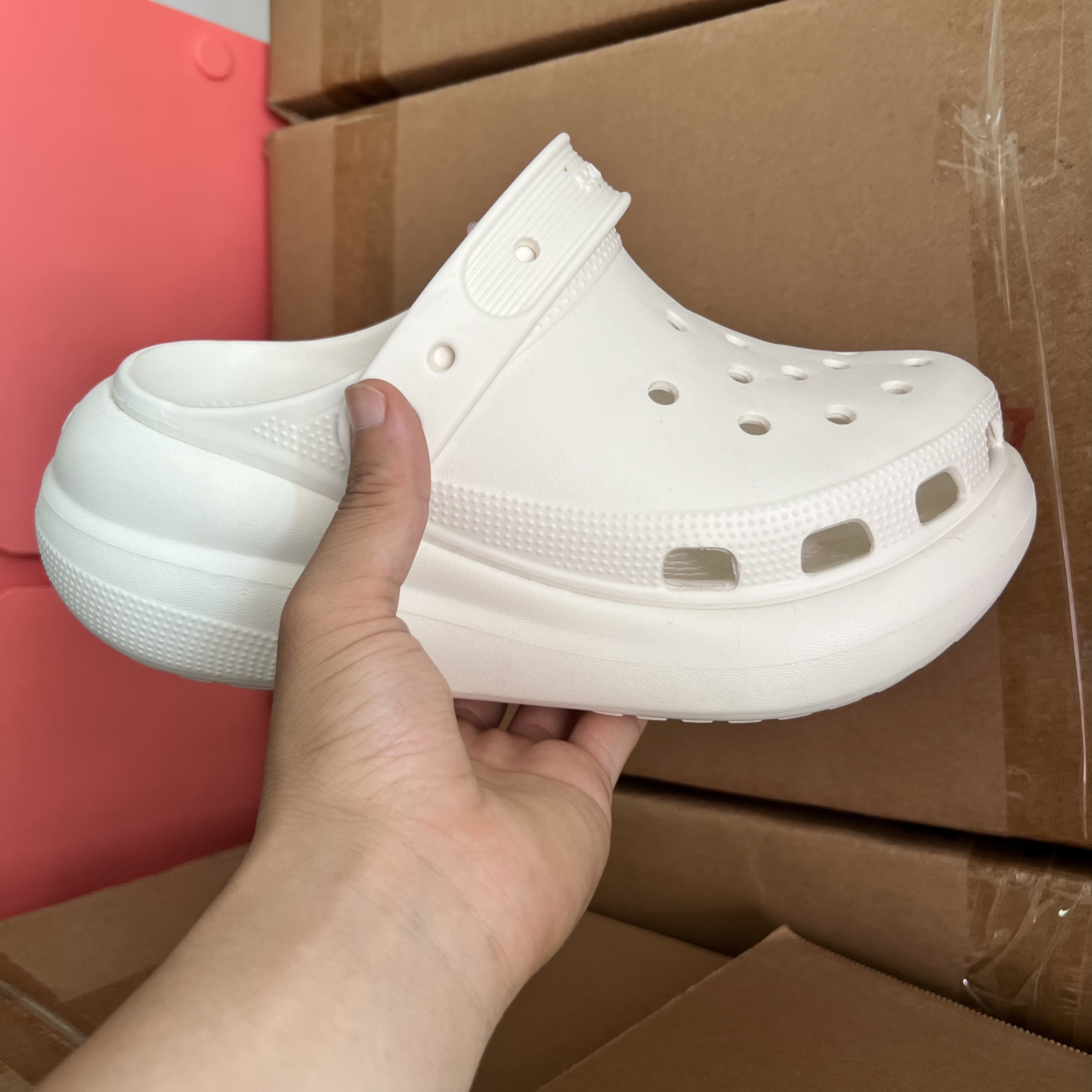 【泡肤】经典增高洞洞鞋4-5cm包头拖鞋软底舒适百搭居家外穿情侣卡