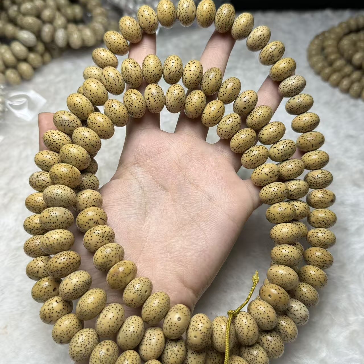 海南料原生态苹果珠偏月10✖️鸡油黄长串（精品）