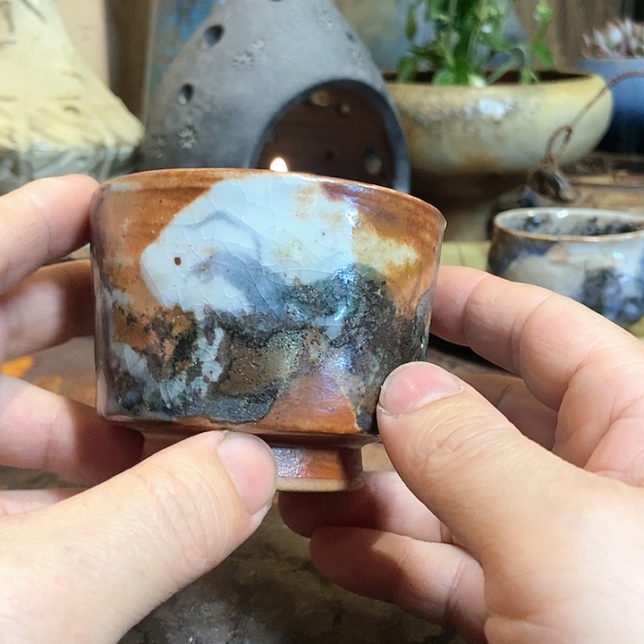 盘手工高温原矿窑变