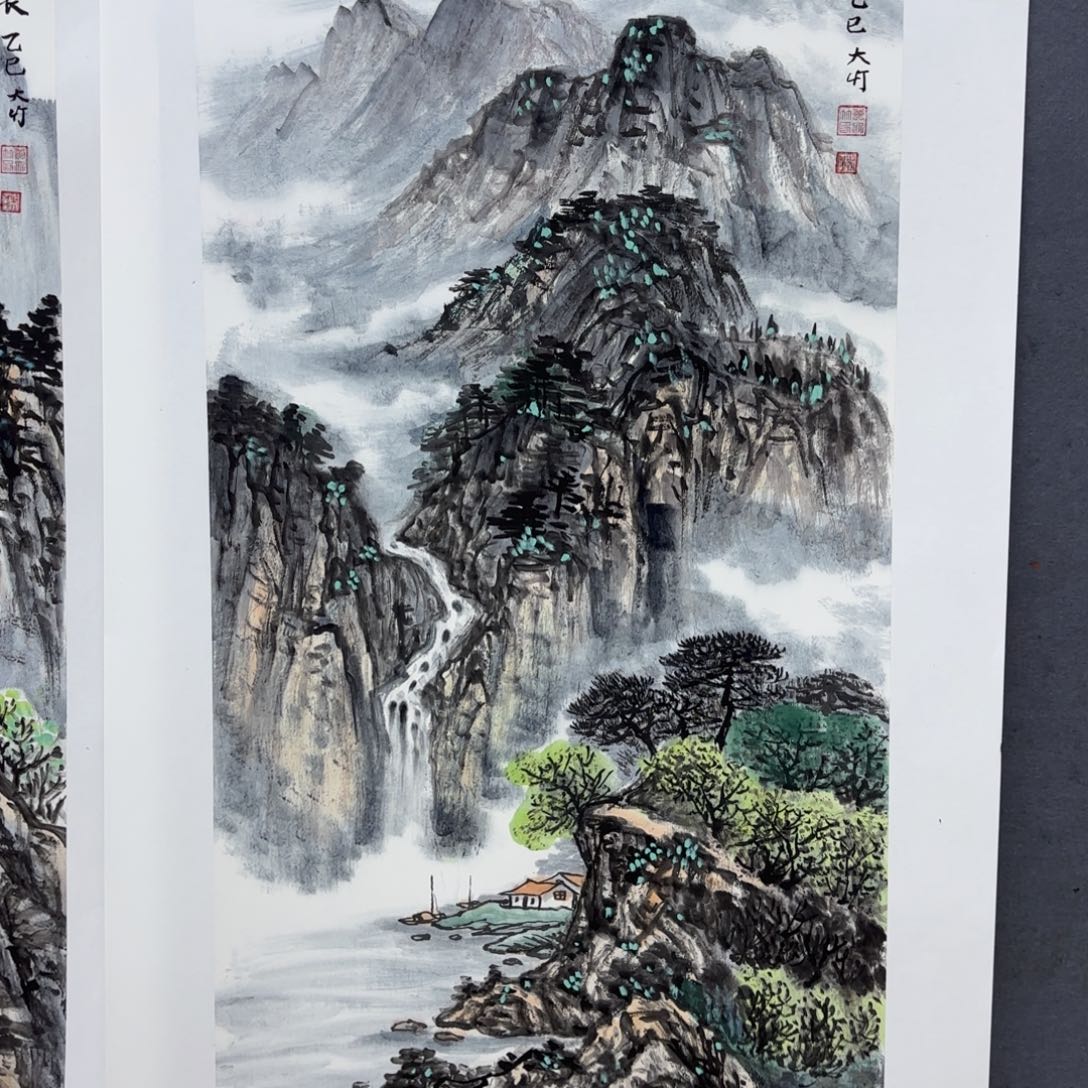 国画黄大竹三尺李欣主播