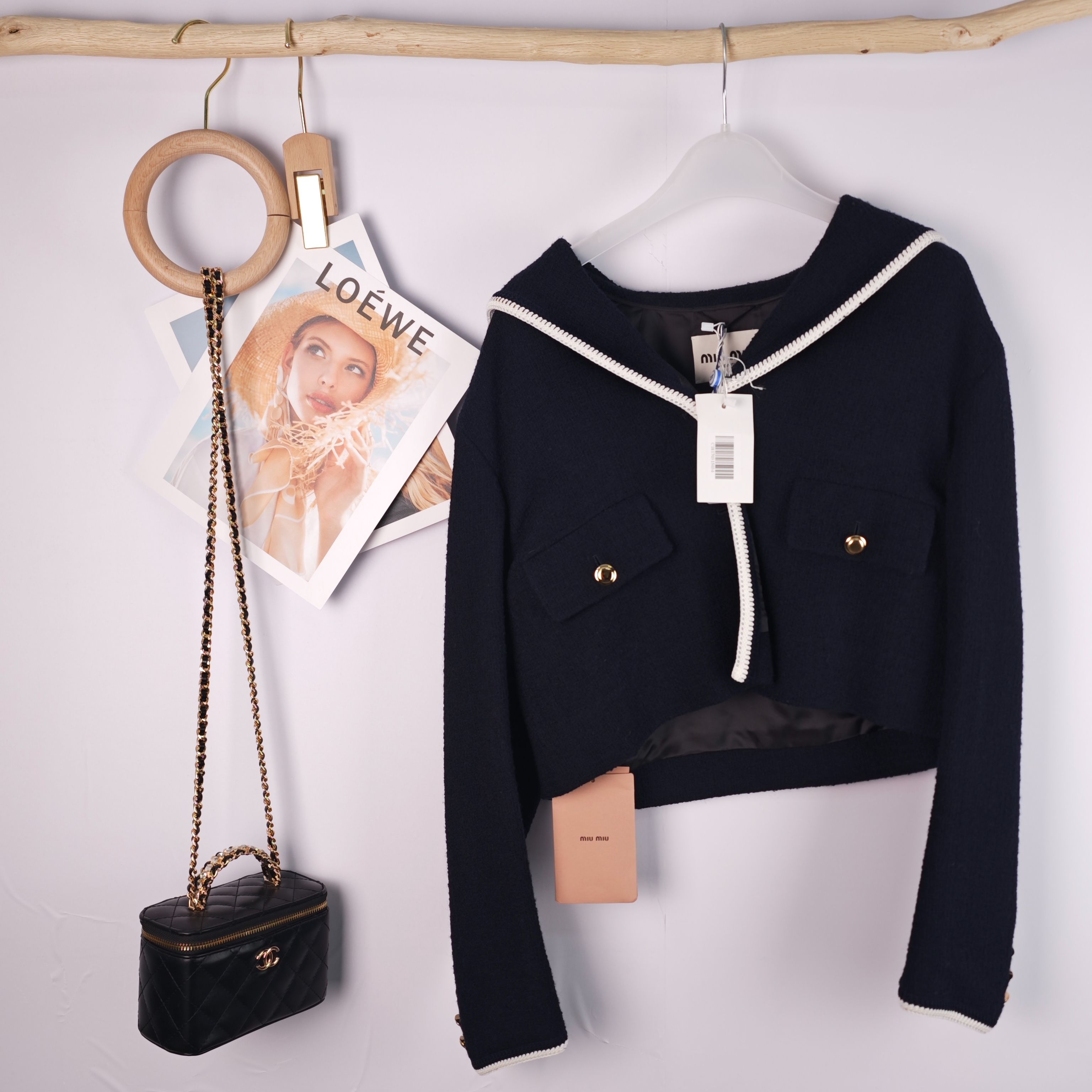 99新 MIU MIU/缪缪 海囤K/缪缪上衣/38码/dd61534