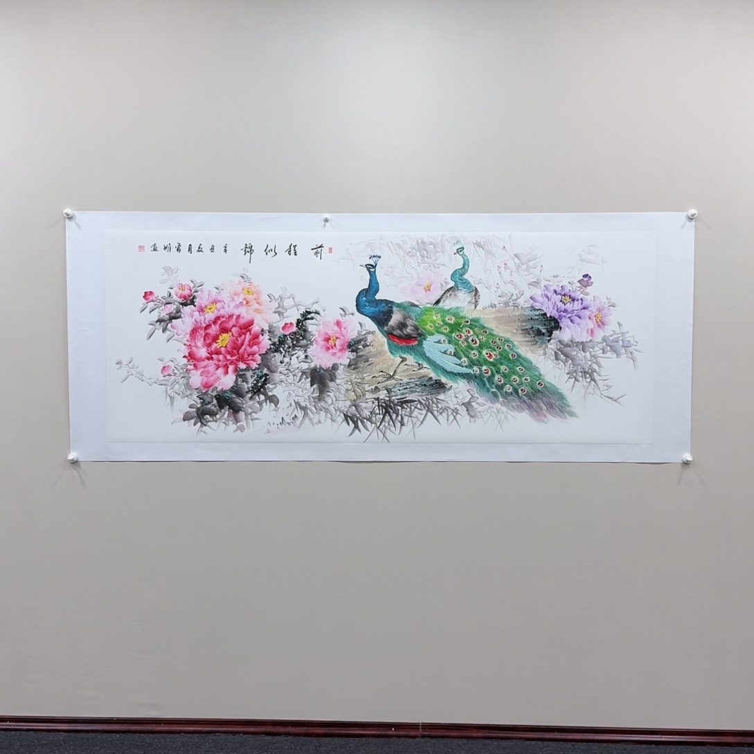国画精品纯手绘12平尺