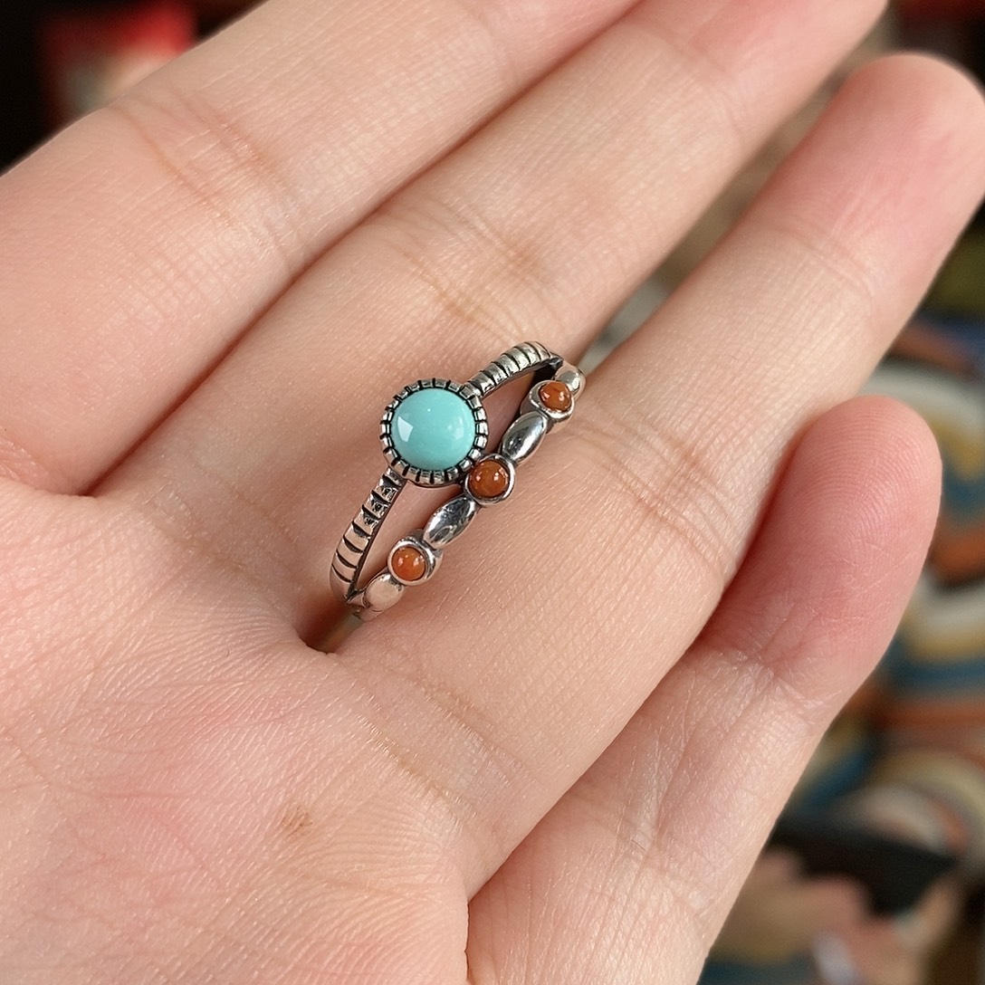 绿松石银S925镶嵌珠宝奇石