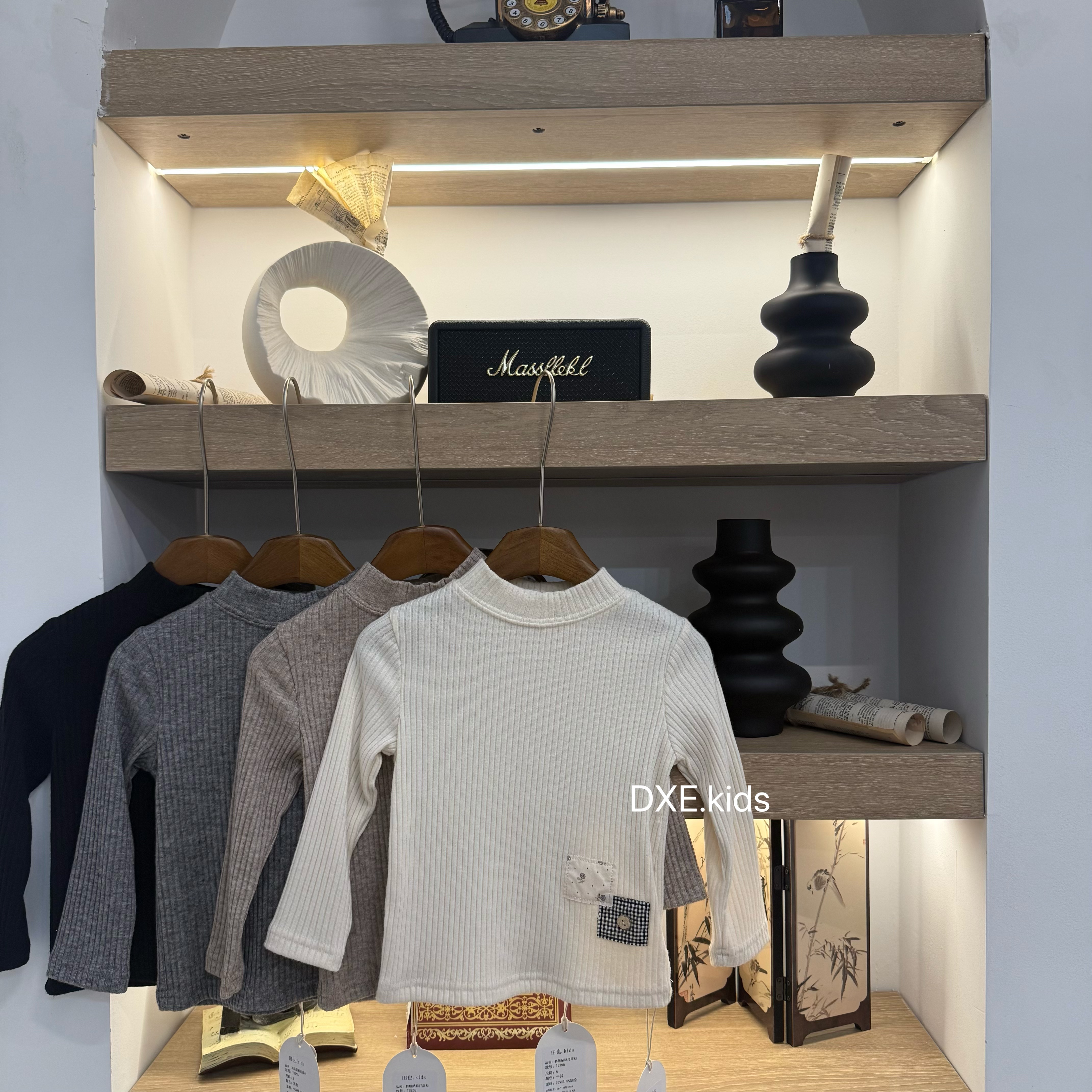 蛋小恩极简风休闲风韩系碎花打底衫