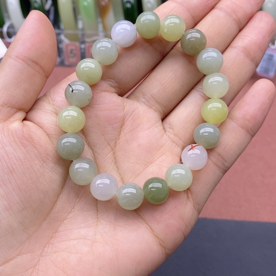 尧***落和田玉未镶嵌手串卡10