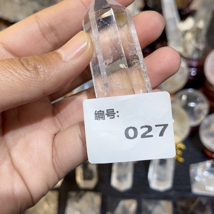 水晶摆件未镶嵌六棱柱