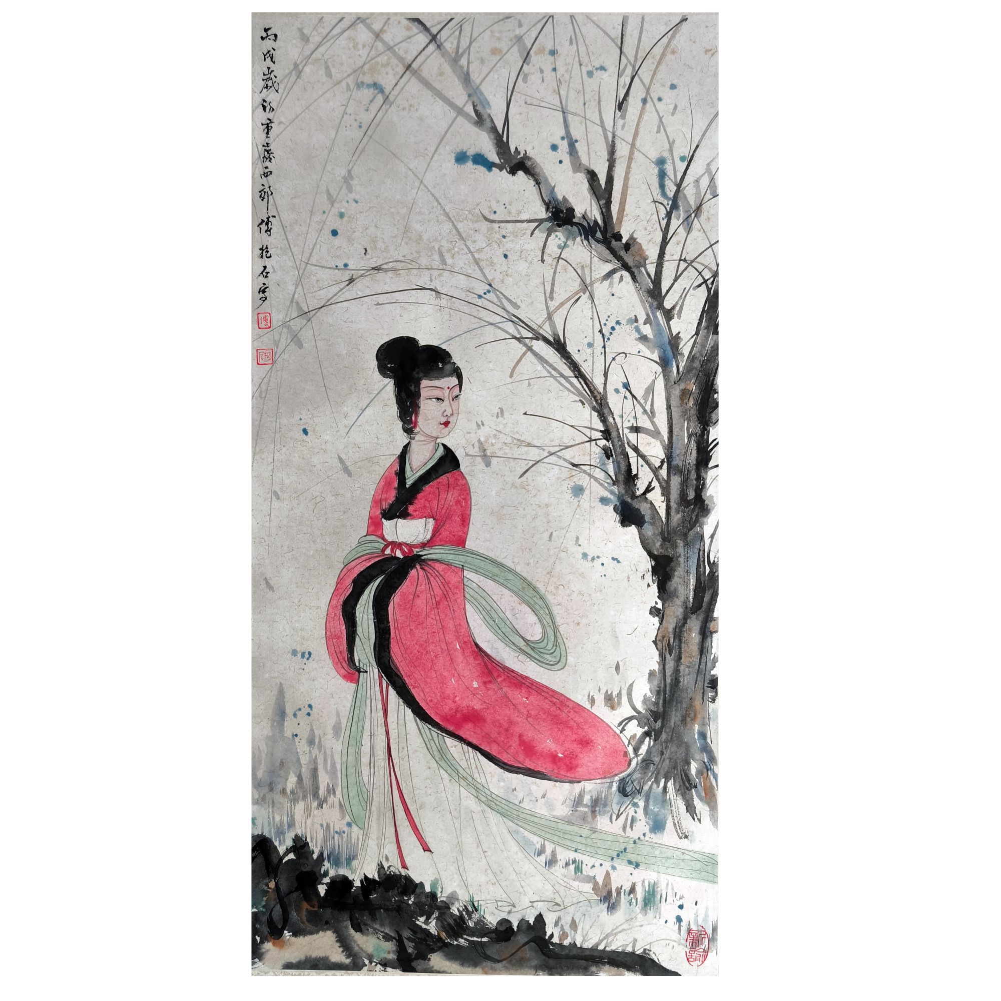 FBS   人物    纸本立轴    68X33cm