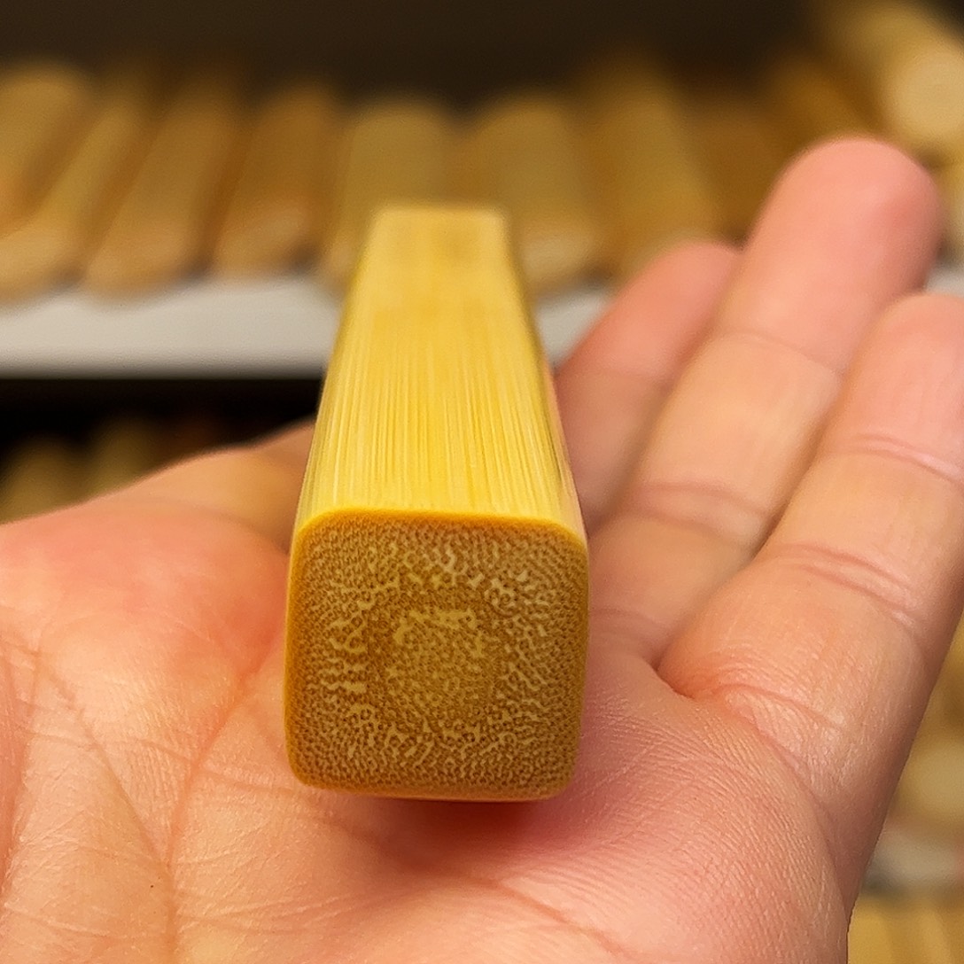 实心玉竹黄皮方料
