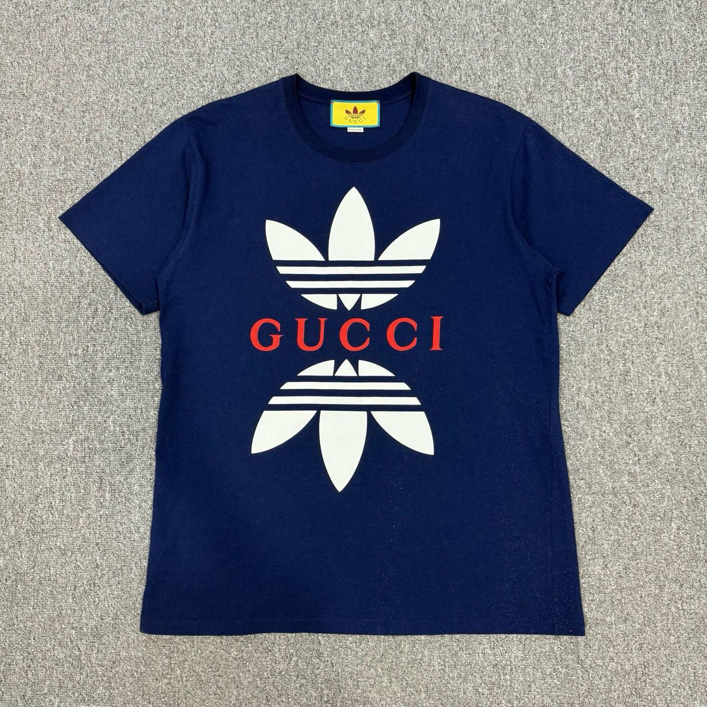 90新 GUCCI/古驰 14438402 Gucci古驰 联名三叶草短袖 M码