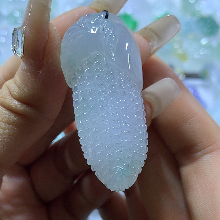 翡翠未镶嵌颈饰天然翡翠A货吊坠