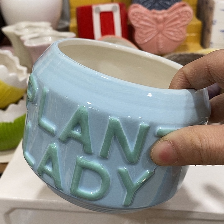 陶盆有孔 瑕疵针孔漏釉介意勿拍外口 10外高9