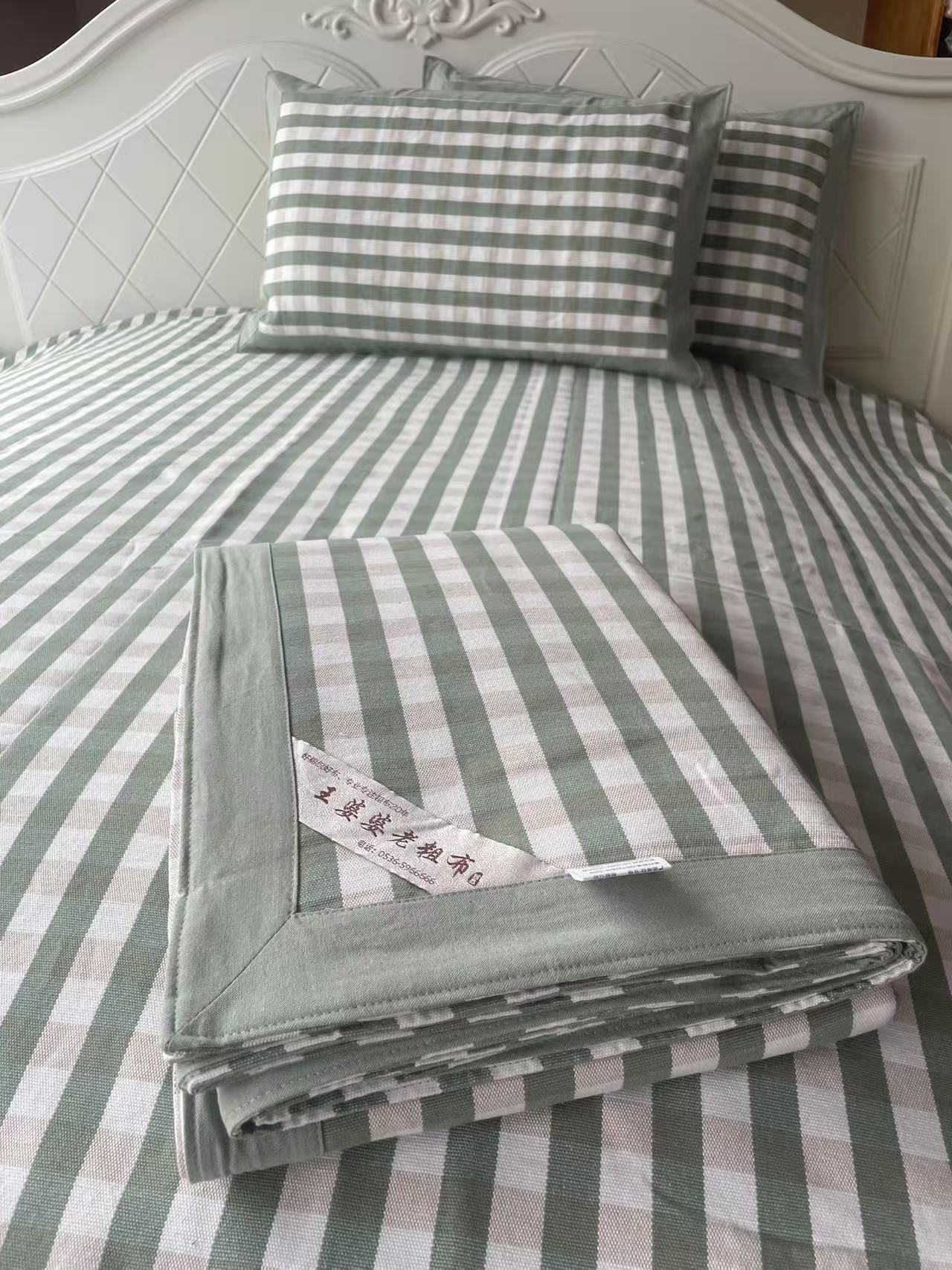 老粗布凉席三件套2米×2.3米