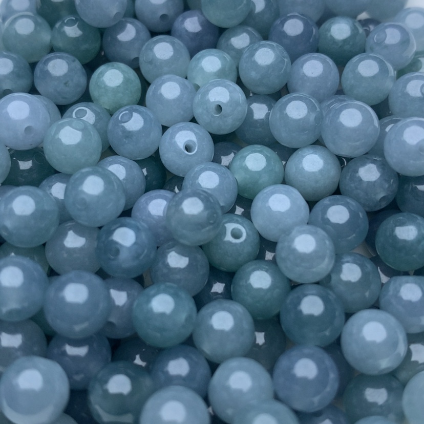 【闪购商品】翡翠手链未镶嵌卡7蓝水20颗