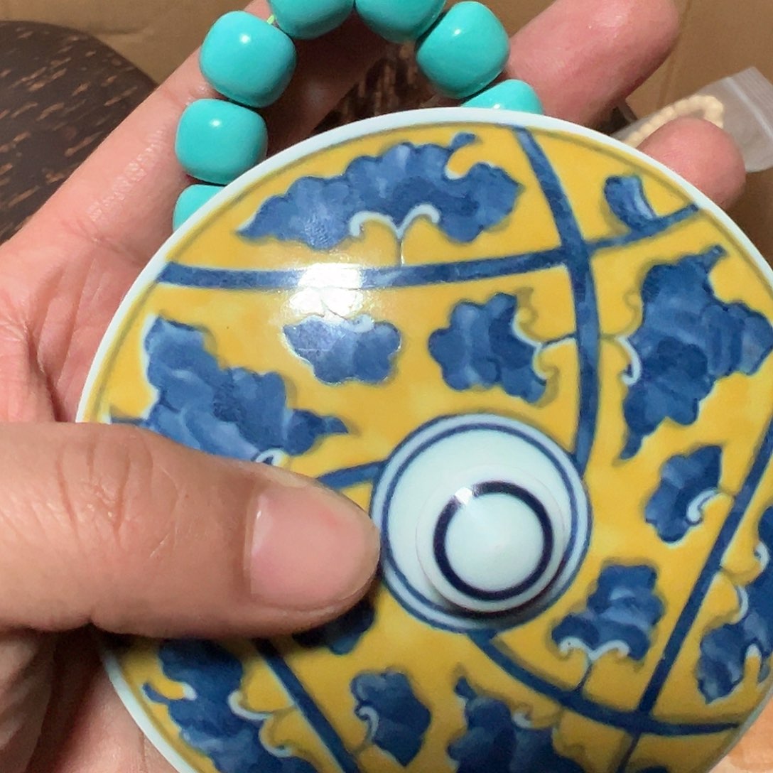 碟绿**林瓷器木器工艺摆件