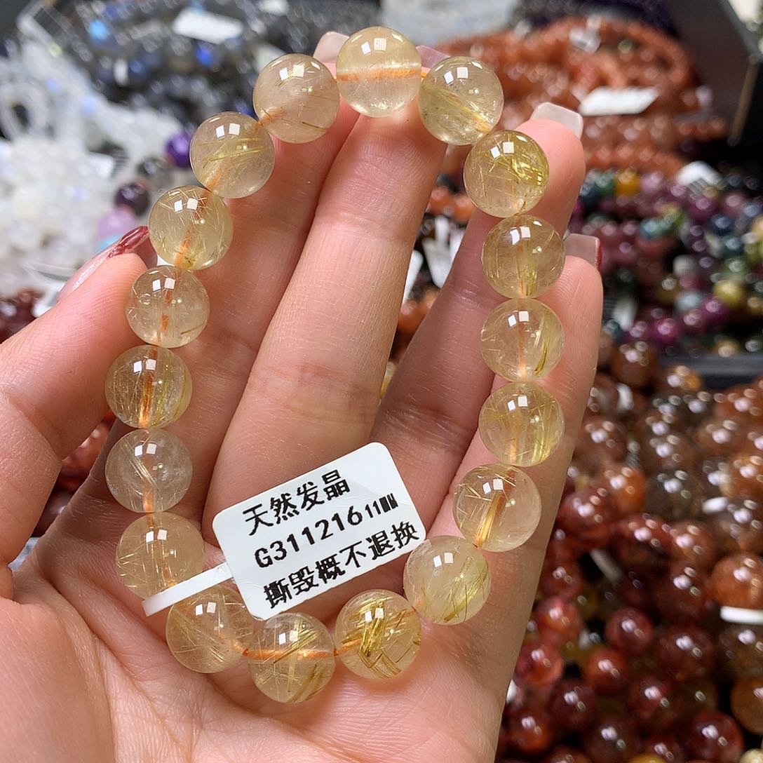 水晶手链未镶嵌，