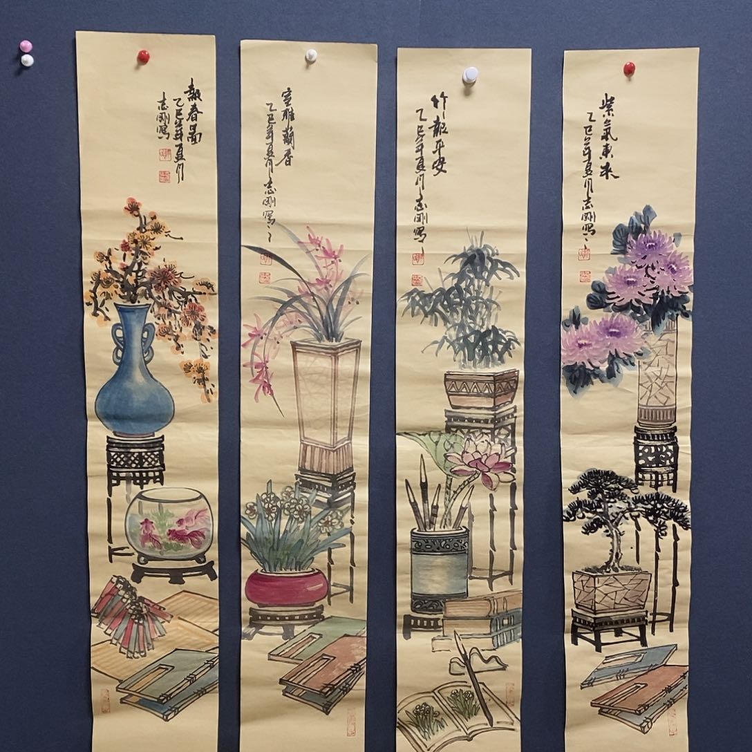 国画郭志刚27.138手绘画芯
