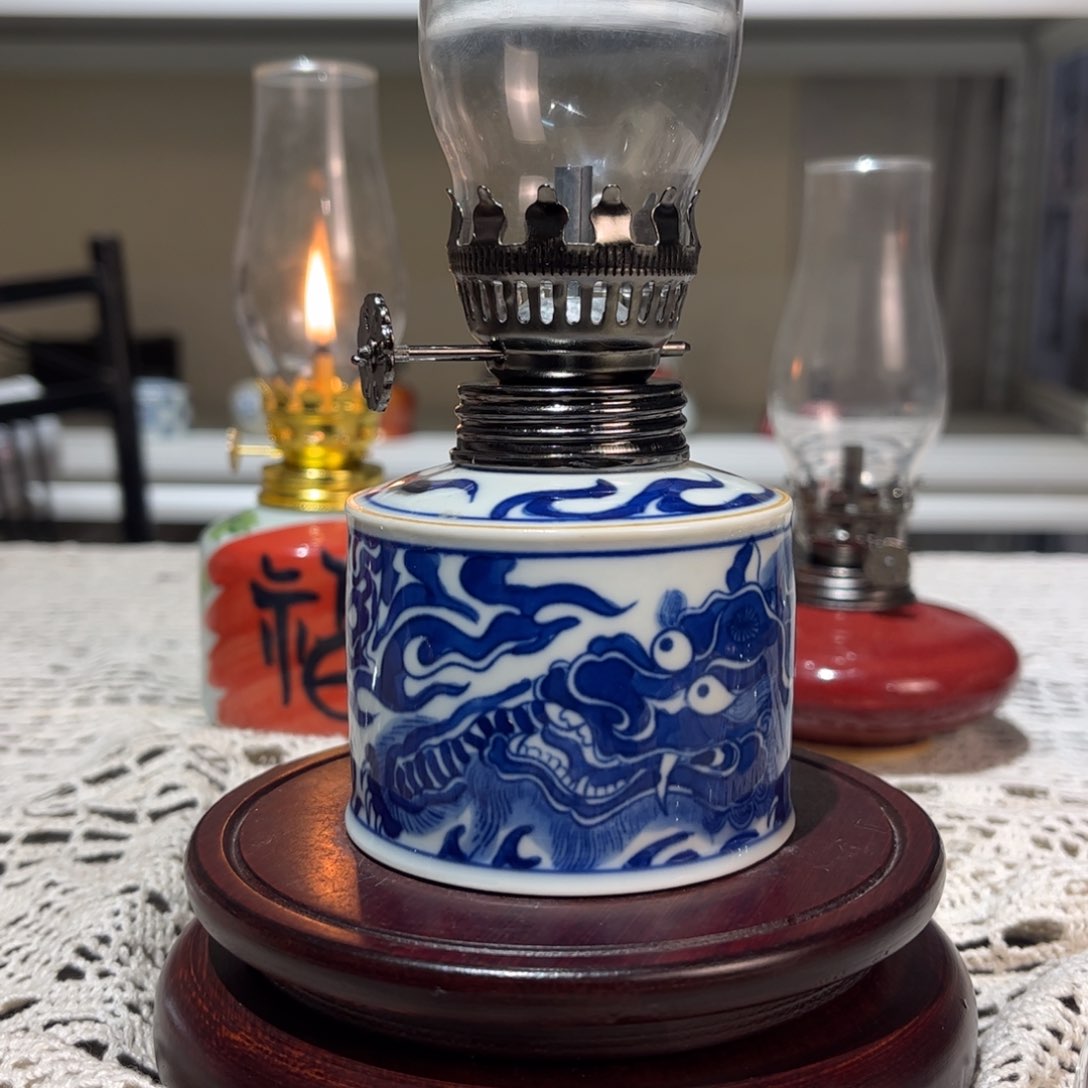 摆件景德镇陶瓷香薰灯