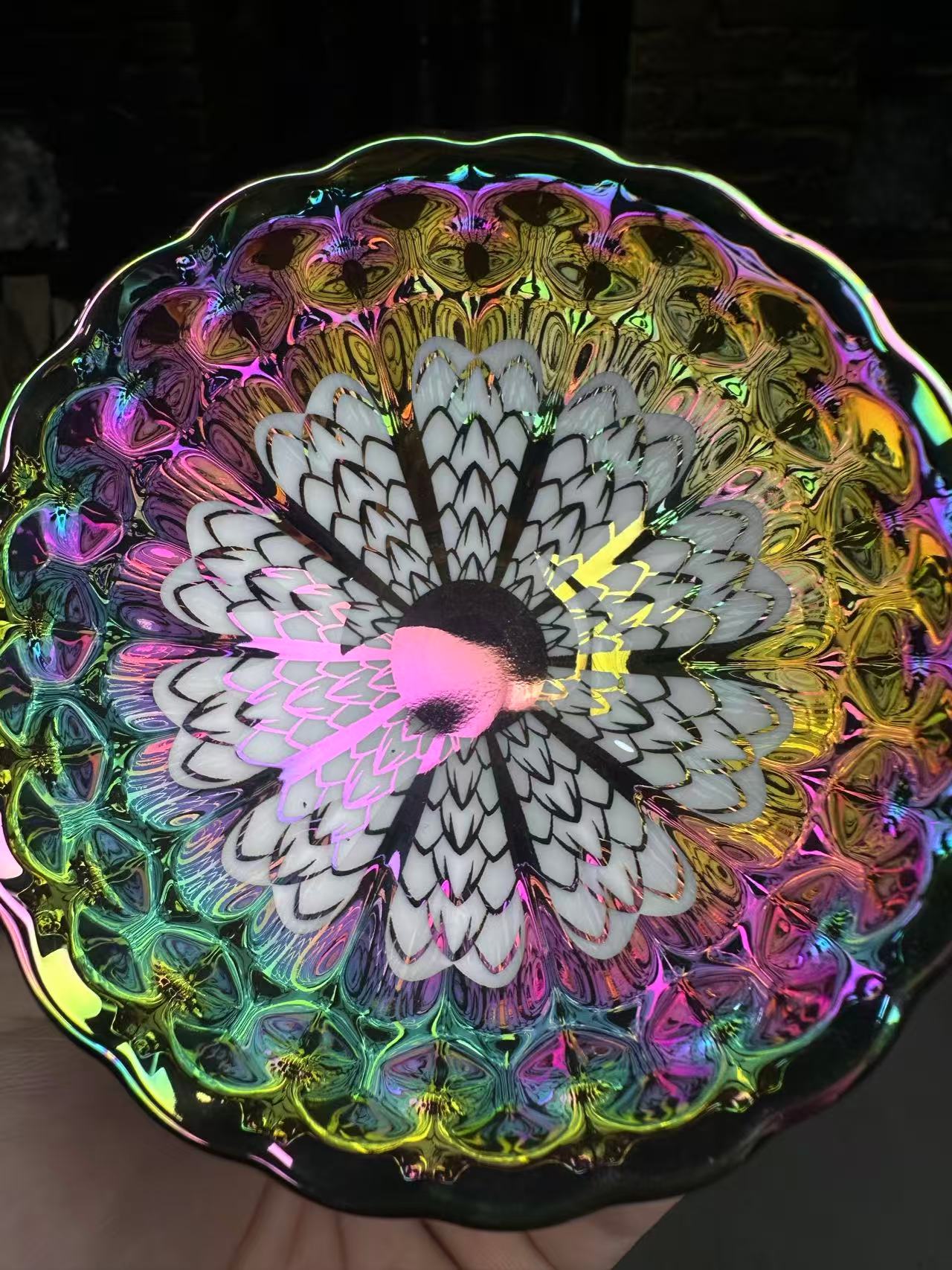 纯手工  茶器主人杯  七彩 龙鳞纹