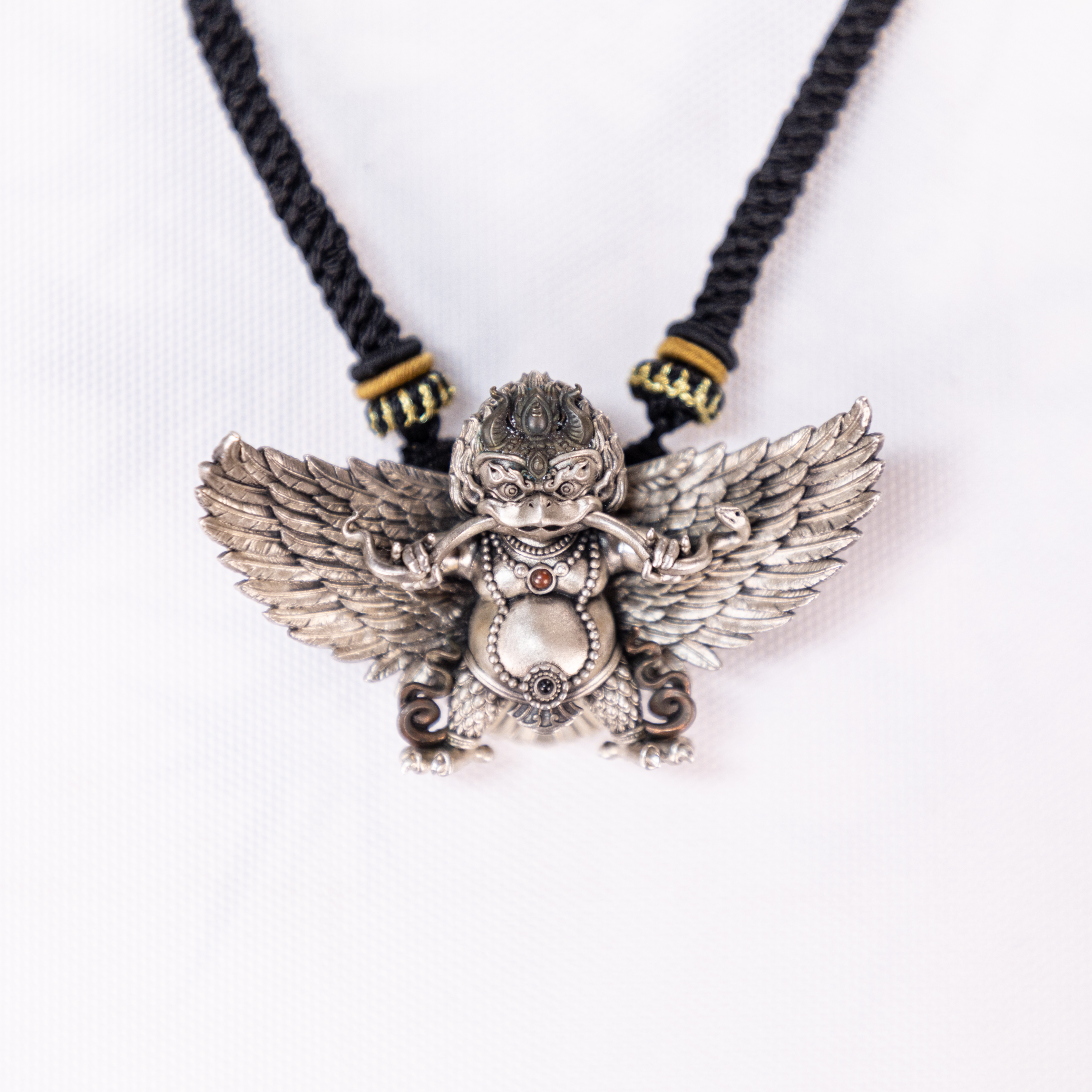 复古精工金翅大鹏吊坠展翅男女挂件