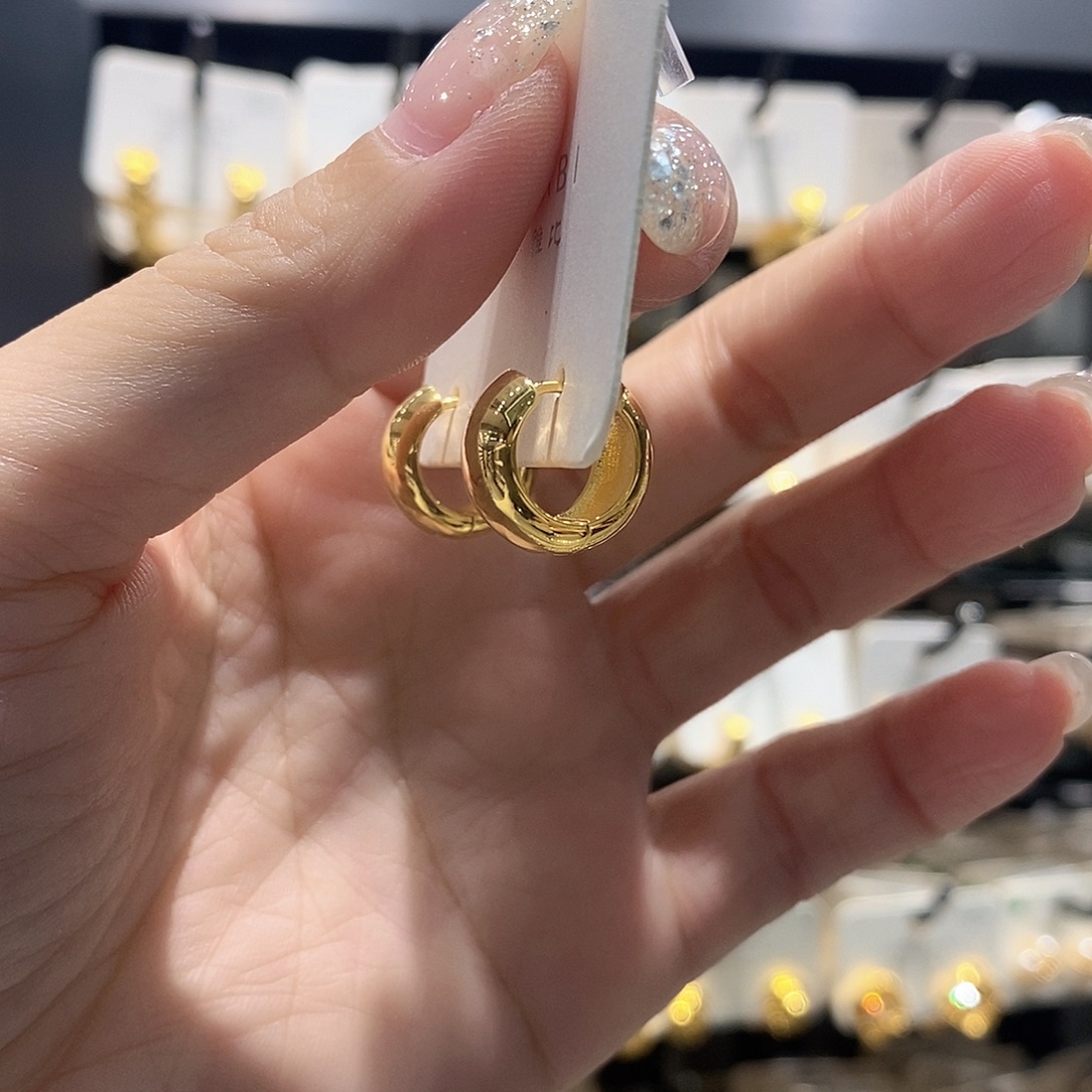 铜合金925银金色小耳扣