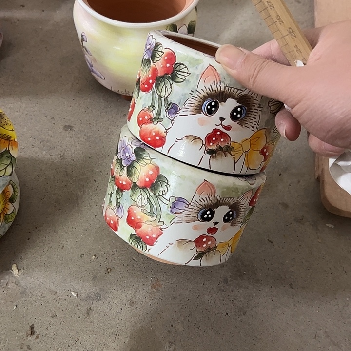 景德镇手绘花盆性价比超高