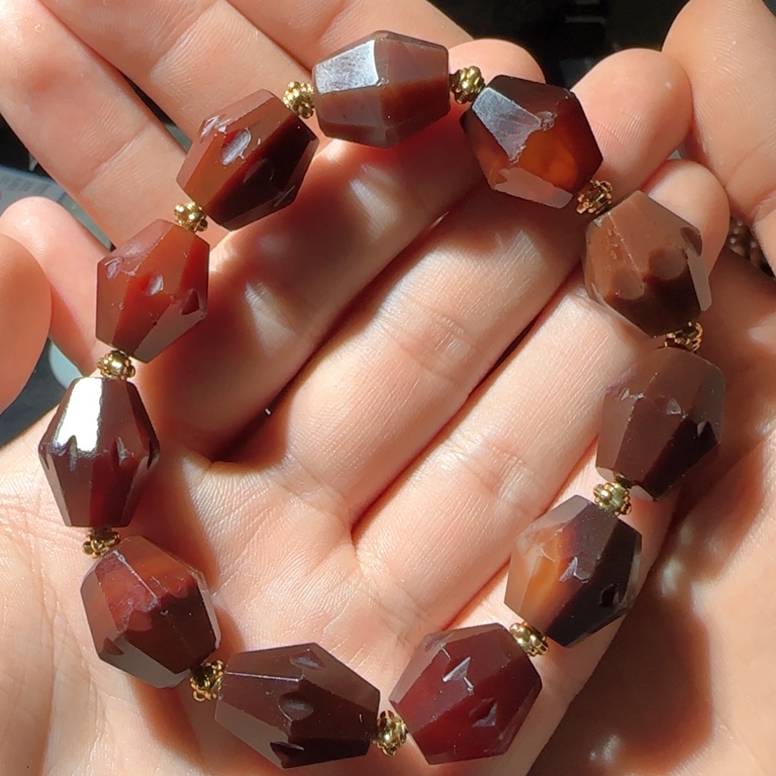 玛瑙/玉髓未镶嵌手链