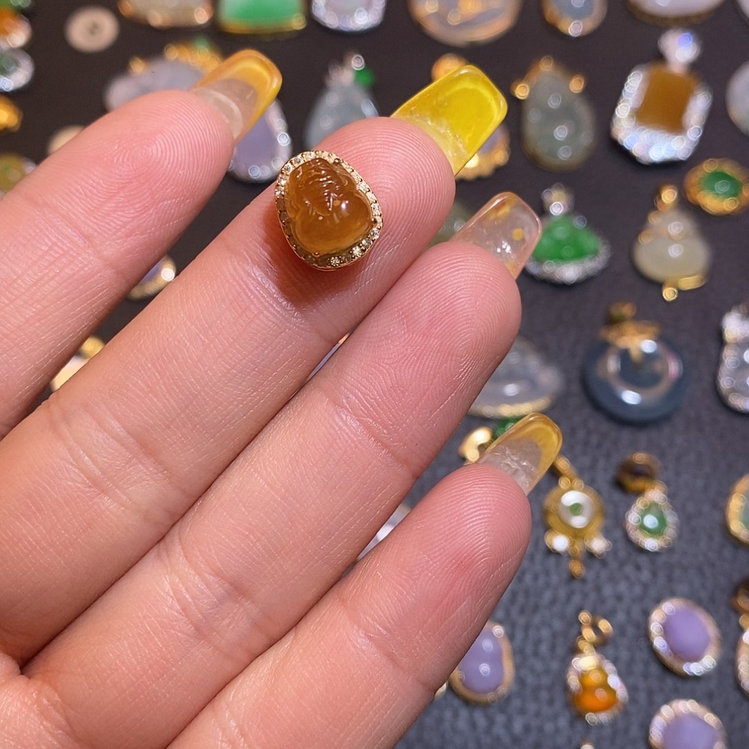 翡翠银S925镶嵌项链