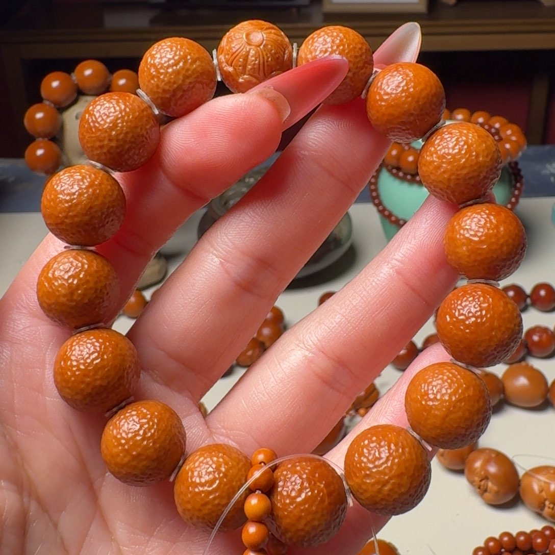 橄榄核手串/手链济***计手工小青桔
