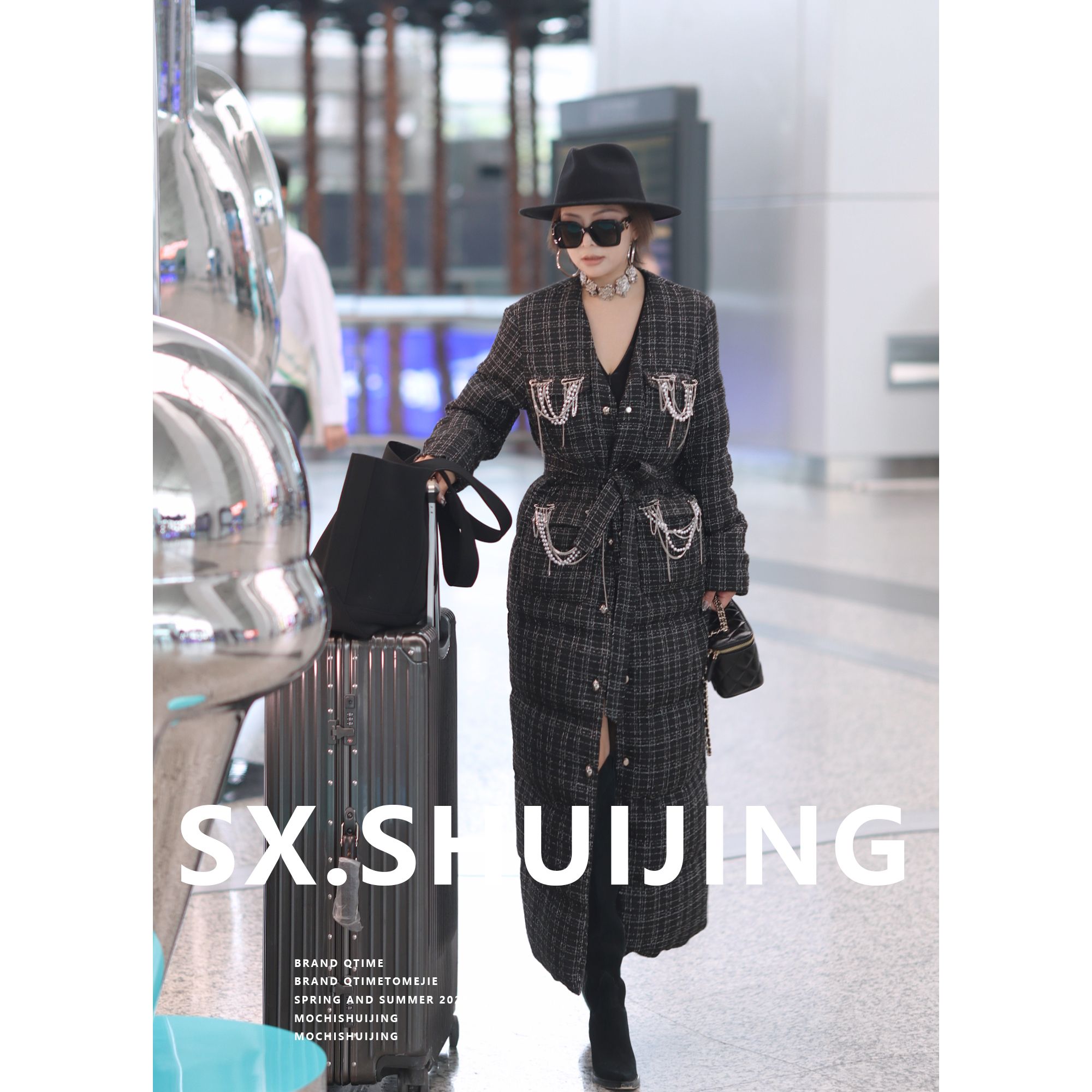 上玄水镜&【名媛千金-外套】品牌设计师 小香风羽绒长外套 24440229