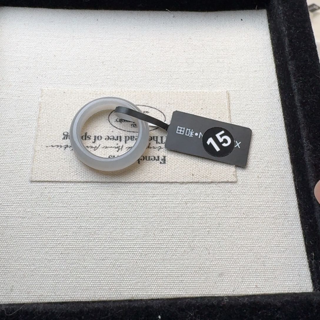 和田玉戒指未镶嵌王*