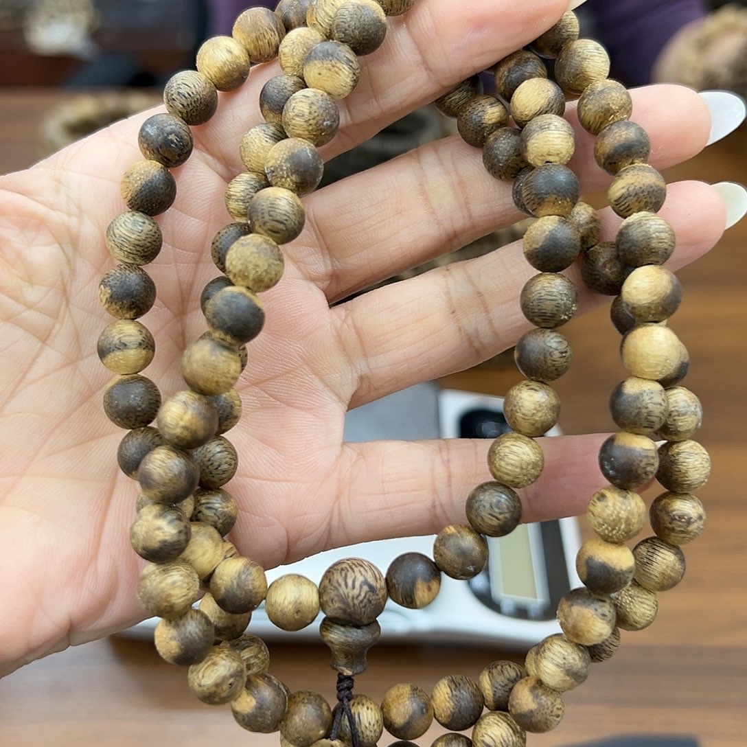 沉香沉香香囊沉香海南白棋0.8圆珠多圈多样性发一