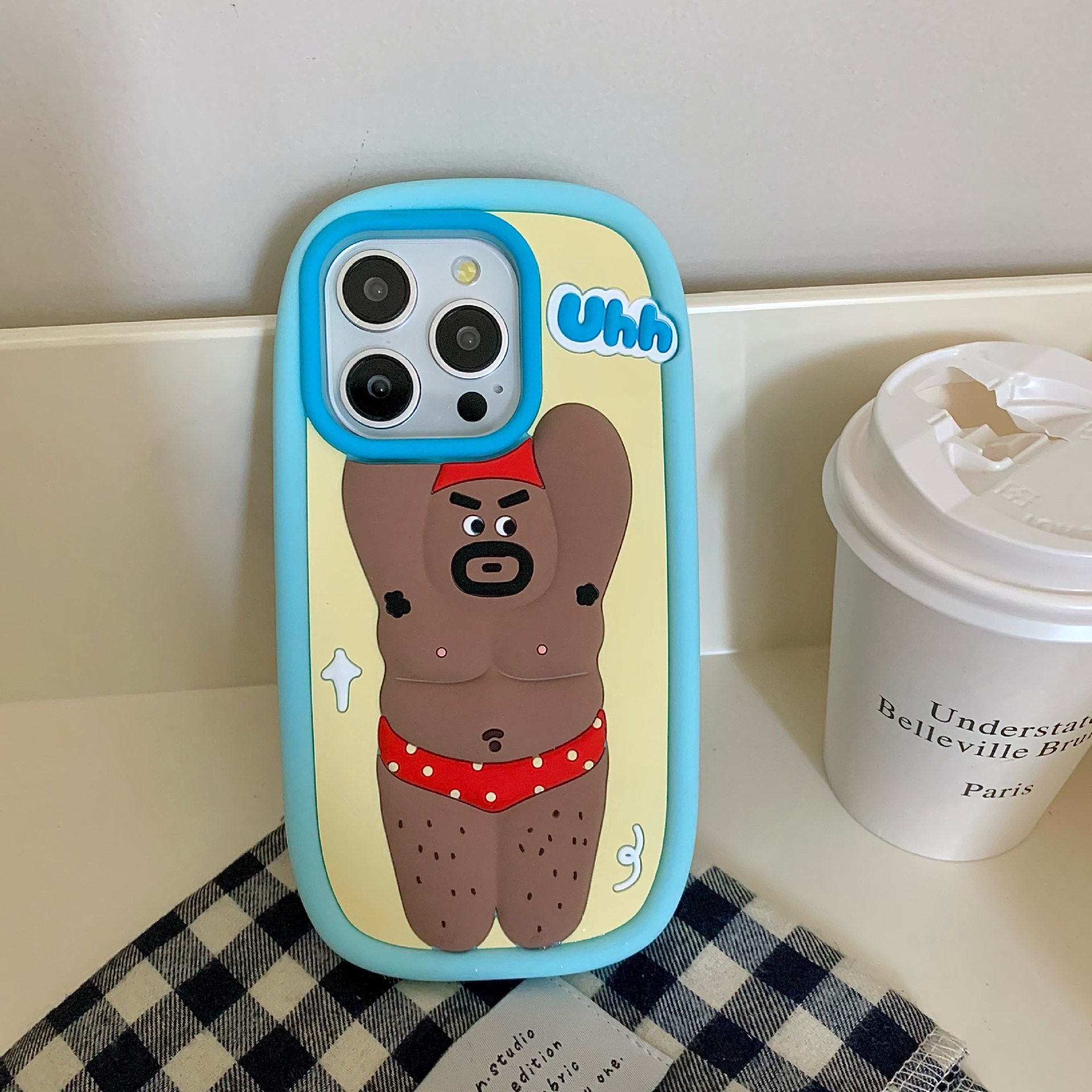 卡通恶搞硅胶大胖子iPhone16苹果15适用13/14promax手机壳防摔套
