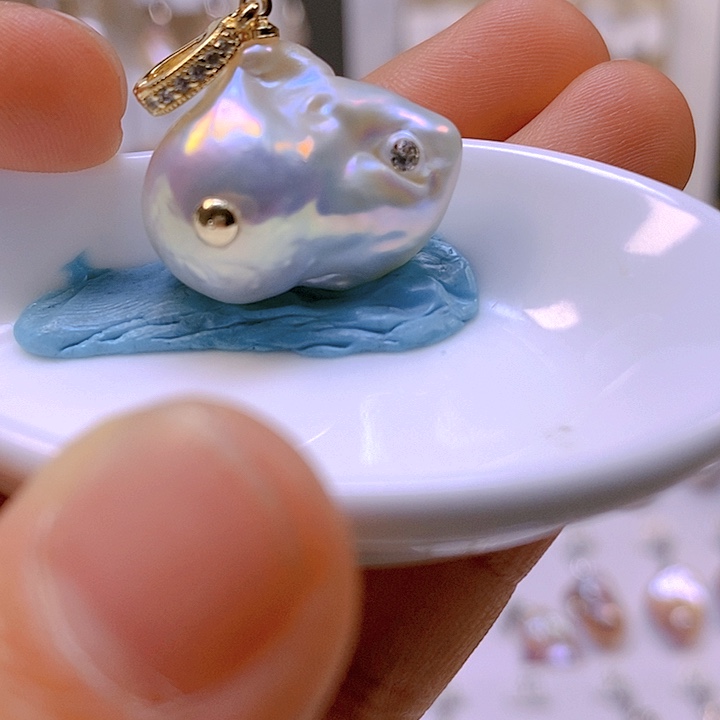 淡水珍珠颈饰合金