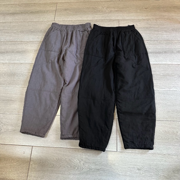 ALK061休闲宽松加厚保暖隔绵松紧腰长裤子。