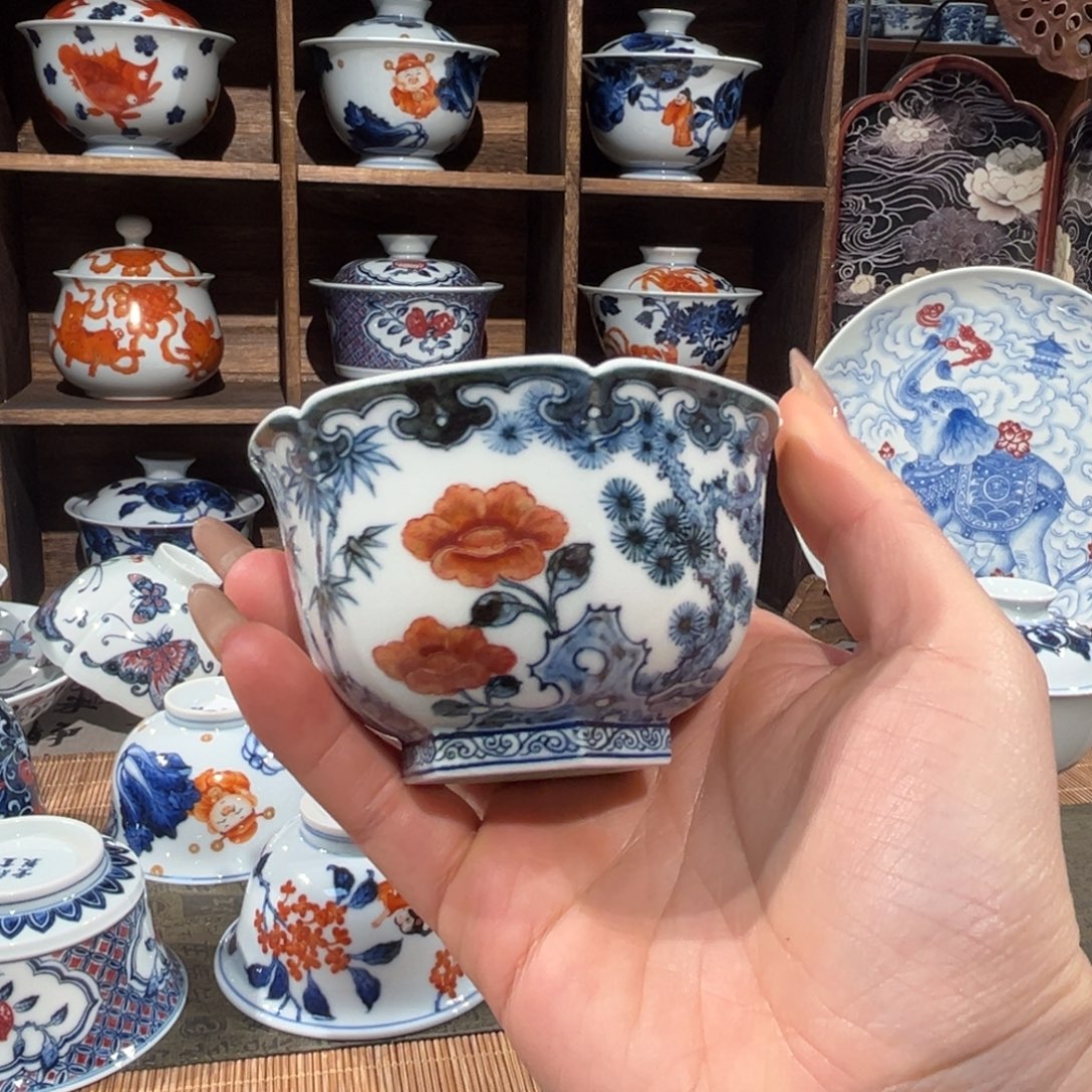 陶杯子景德镇陶瓷主人杯