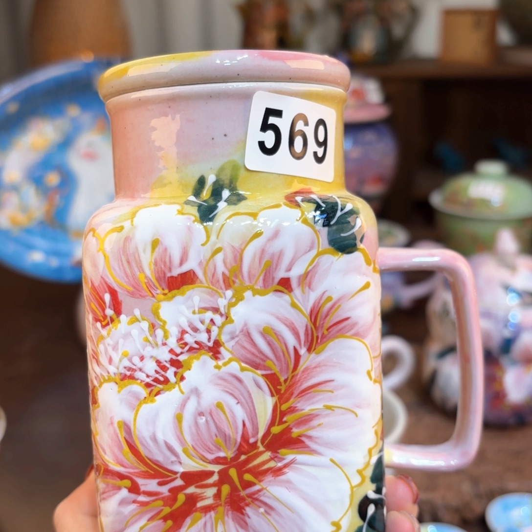 景德镇手绘高温釉下彩陶瓷茶具