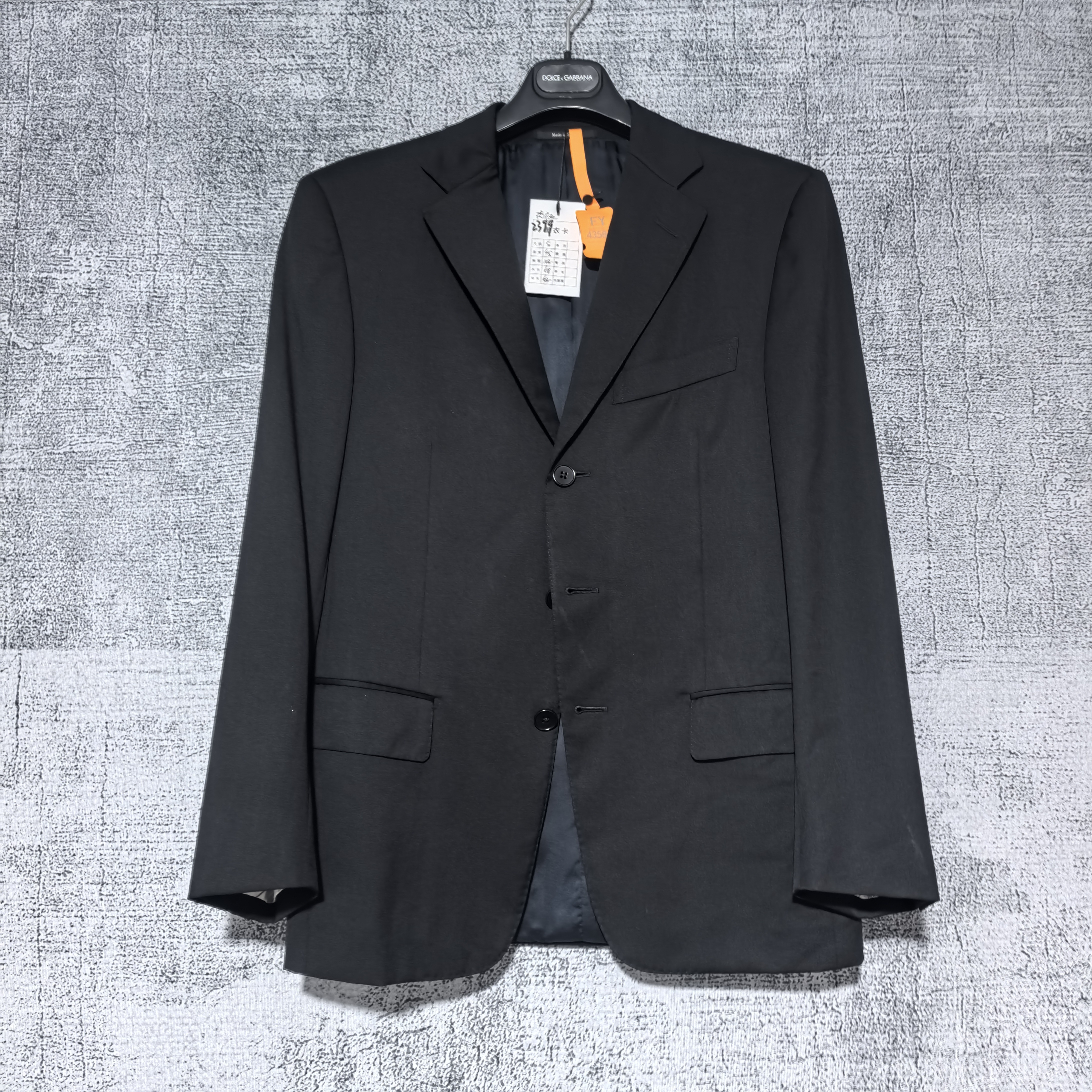 99新 ZEGNA 杰尼亚黑色西装43585