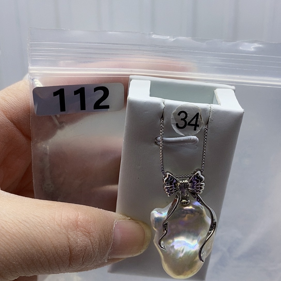 颈饰合金淡水珍珠