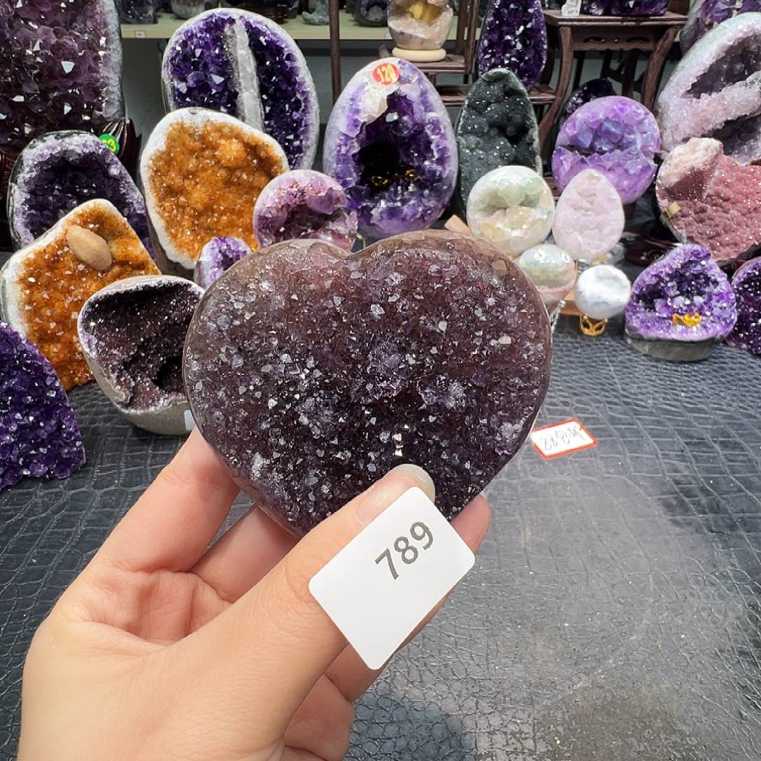 珠宝半成品紫晶未镶嵌