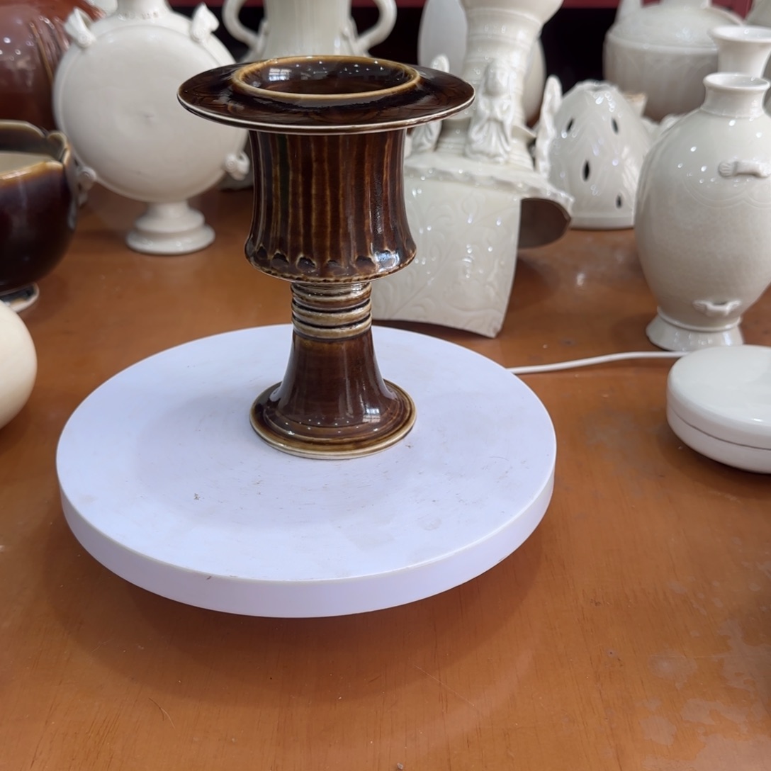 瓷片古**秋定窑酱釉行炉