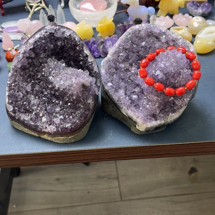 石材天然水晶摆件