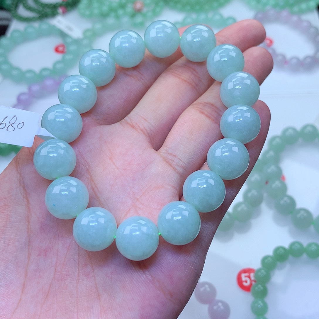 翡翠未镶嵌毛衣链