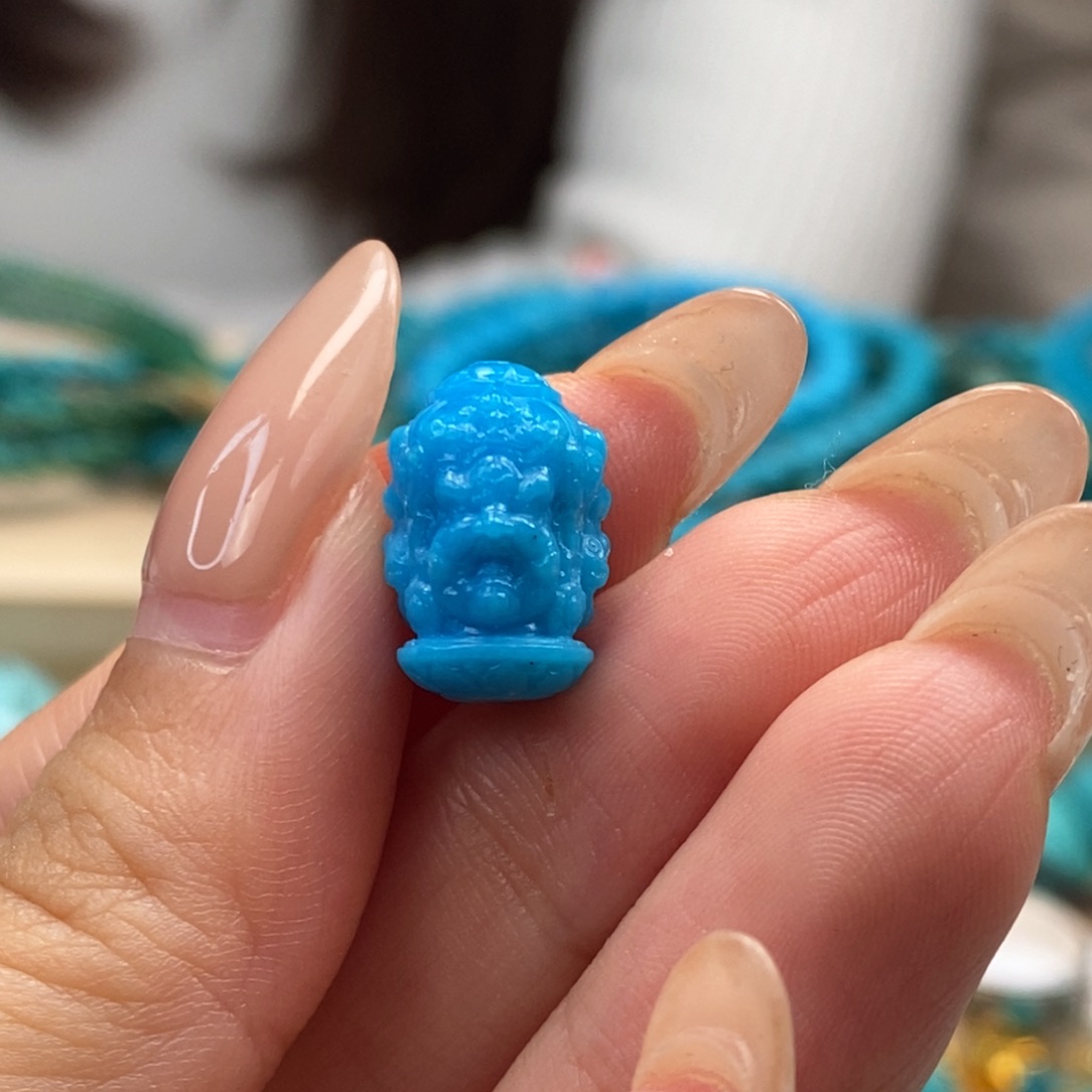 未镶嵌绿松石挂件於*發