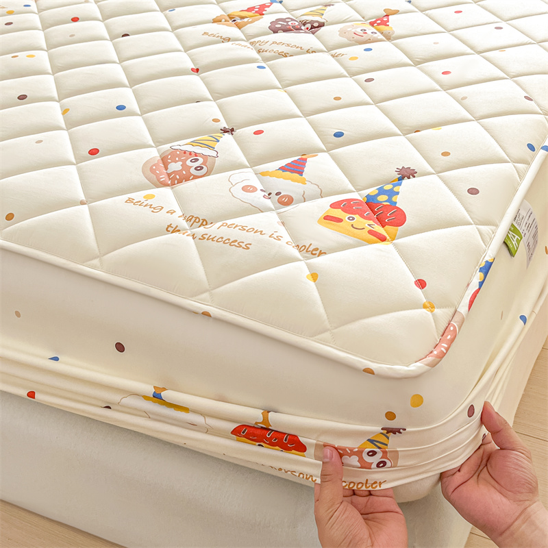 A类母婴款夹棉加厚床笠罩儿童单件床垫保护罩榻榻米床防滑三件套1