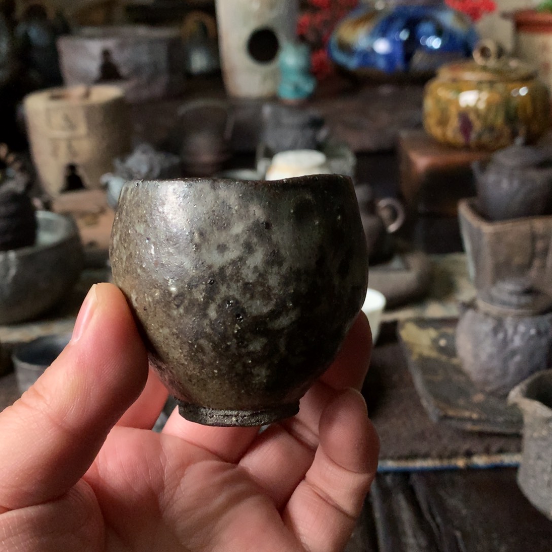 杯手工制作柴烧茶具