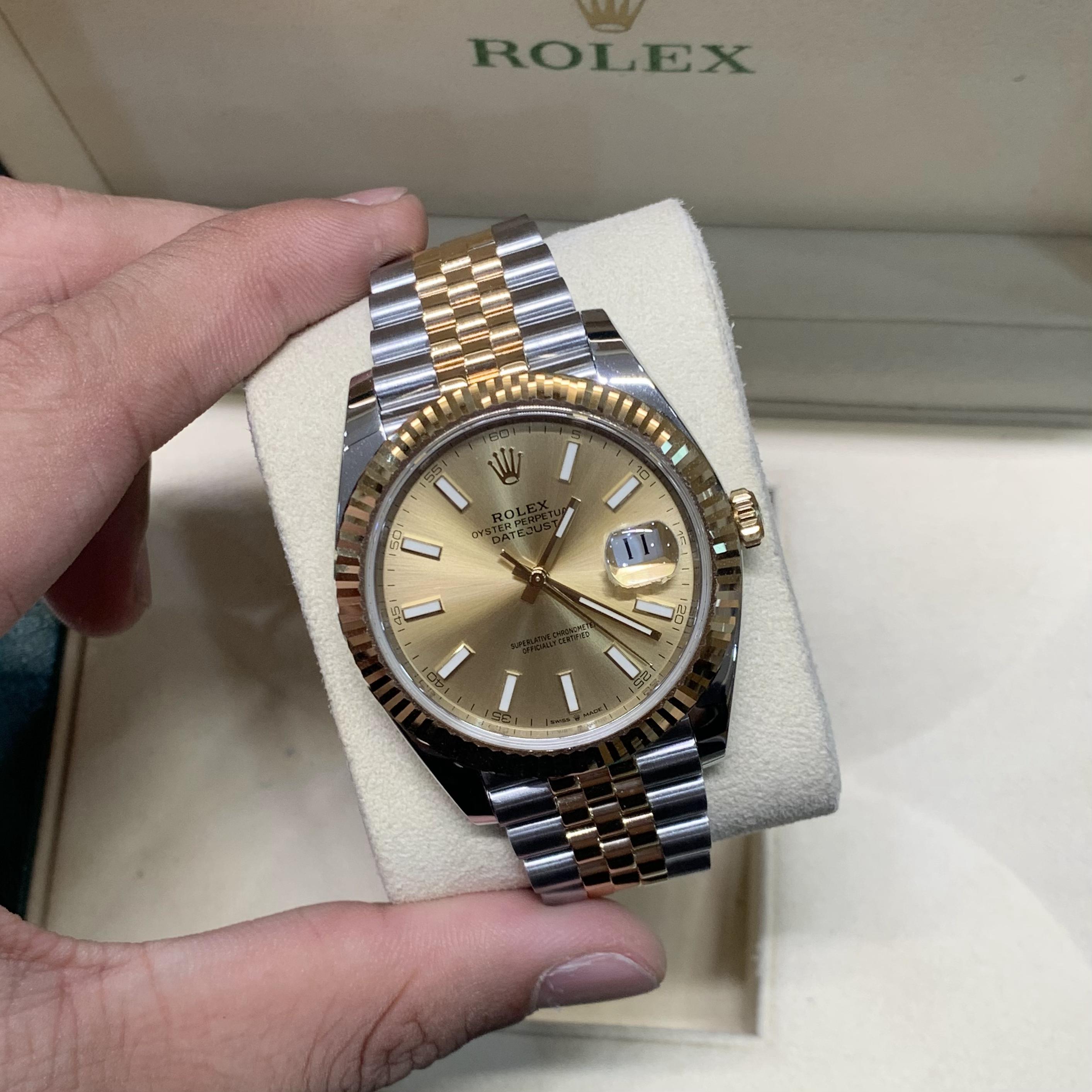 99新 Rolex/劳力士 M126333-0010 间金香槟盘 保卡 20年7月18日
