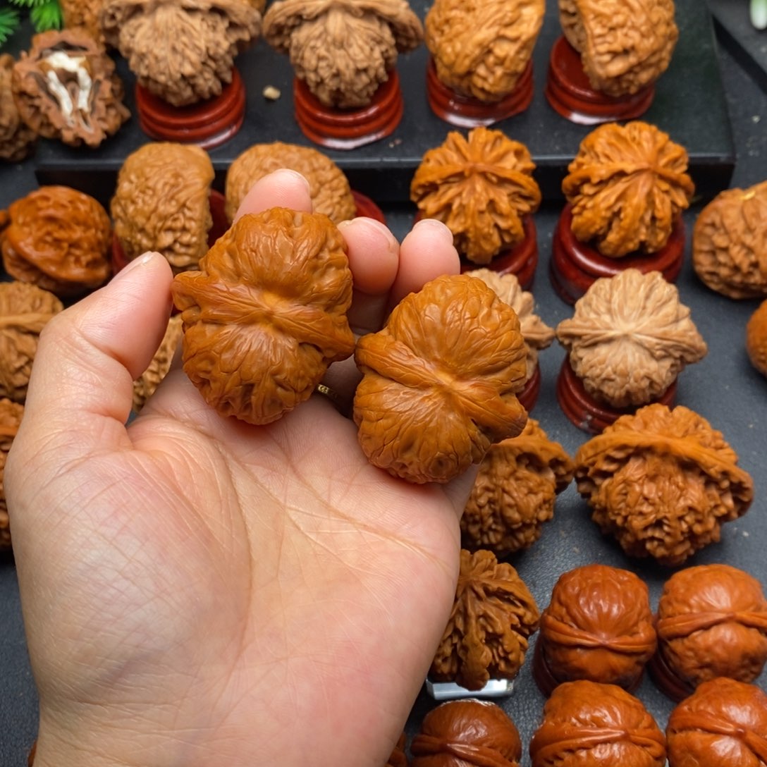 文玩核桃把件44平谷元宝