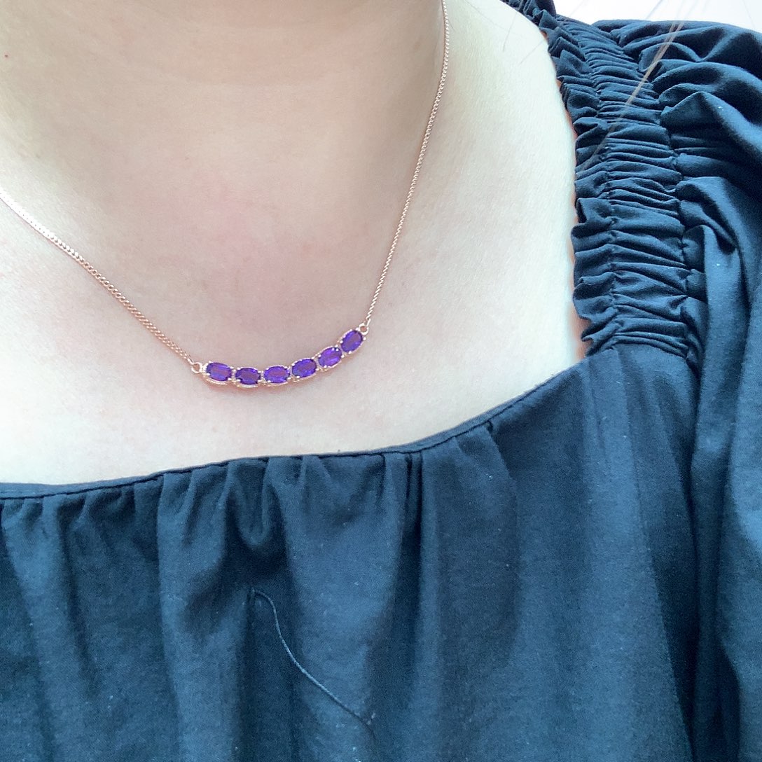 吊坠(赠链)银S925镶嵌紫晶L 