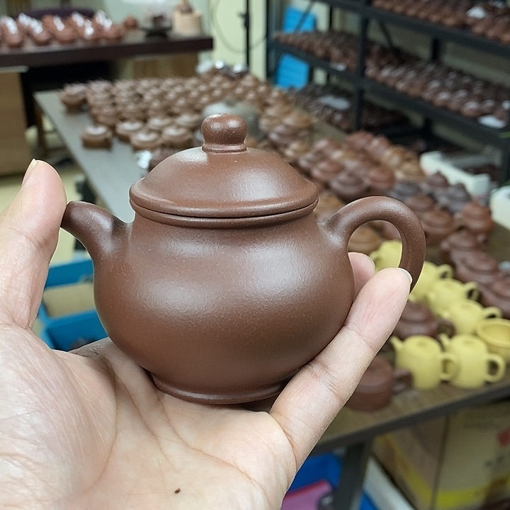 茶杯紫砂潘壶老紫泥