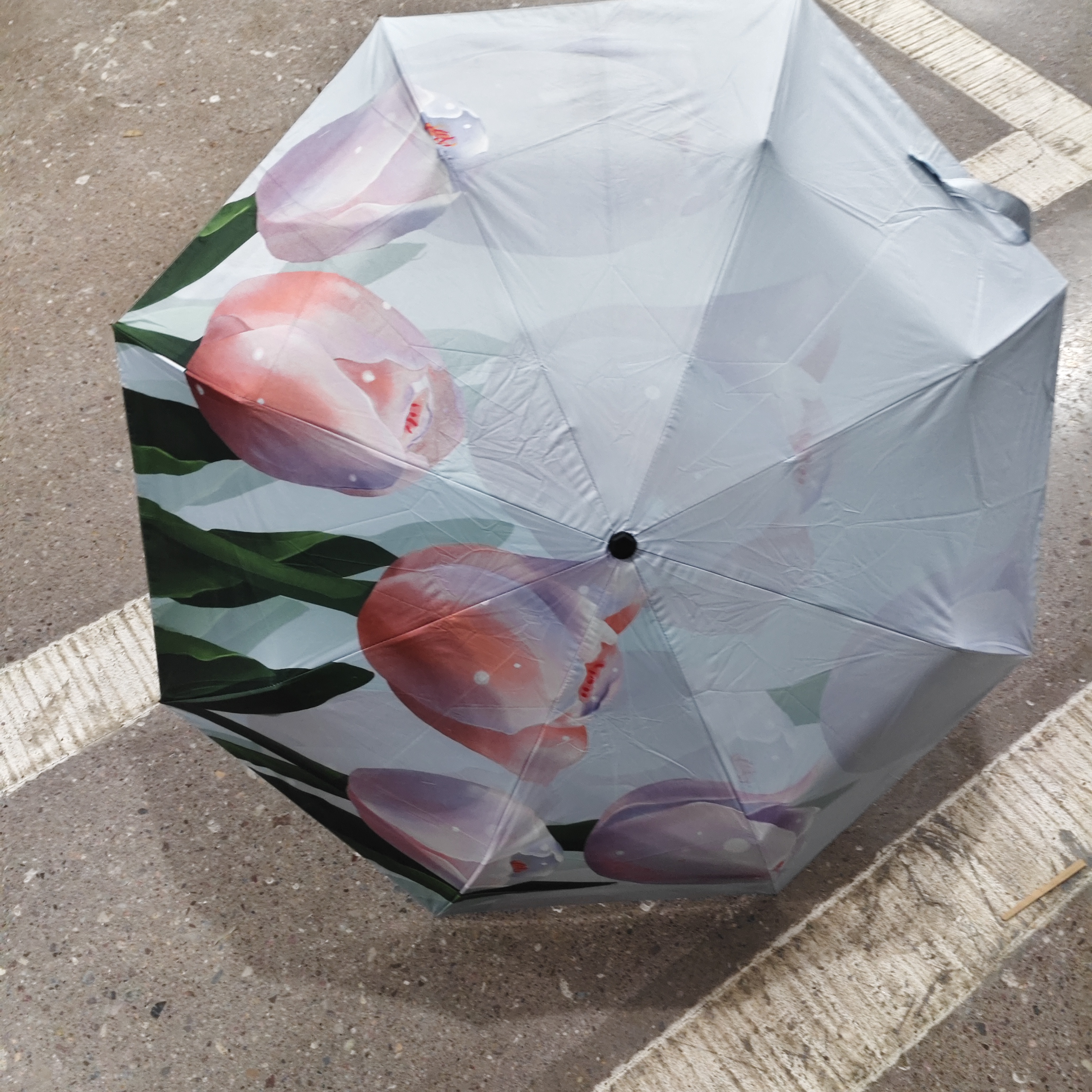 时尚晴雨两用折叠小巧便携黑胶防晒防紫外线遮阳伞